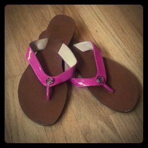 Bebe pink strap sandals US 7